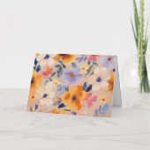  Pastel Waterverf Bloemen Note Kaart (Achterkant)