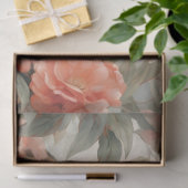 Pastel Waterverf Bloemen Tijger Decoupage Tissuepapier (Geschenk)