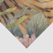 Pastel Waterverf Bloemen Tijger Decoupage Tissuepapier (Detail)