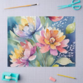  Pastel Waterverf Bloemen Tissuepapier (Craft)