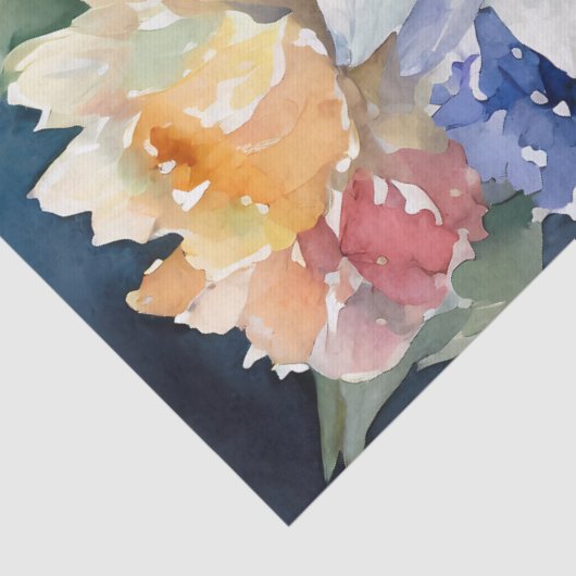  Pastel Waterverf Bloemen Tissuepapier (Detail)