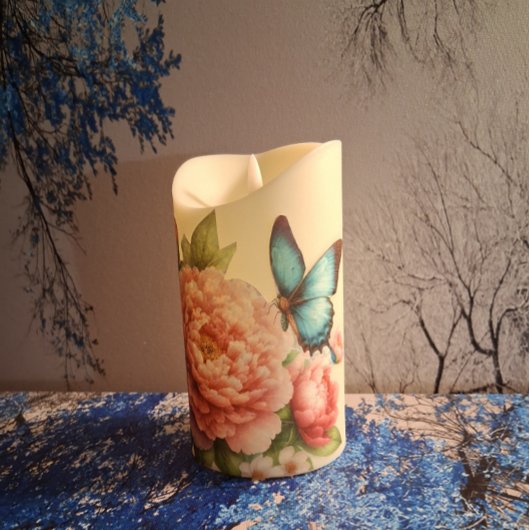 Pastel Waterverf Bloemen & Vlinders Decoupage Tissuepapier