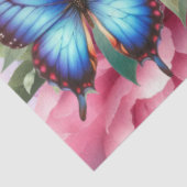 Pastel Waterverf Bloemen & Vlinders Decoupage Tissuepapier (Detail)