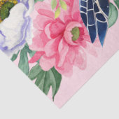 Pastel Waterverf Bloemen Zee Schildpadden Decoupag Tissuepapier (Detail)