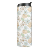 Pastel Waterverf bloemenpatroon Thermosbeker (Gedraaid links)