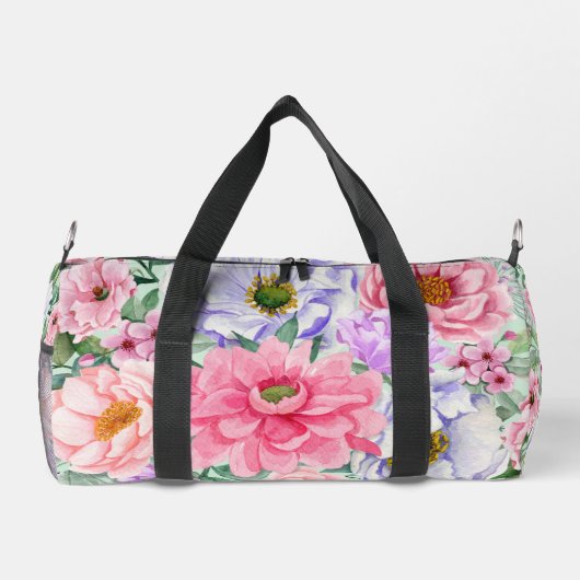  pastel Waterverf bloemig Plunjezak (Achterkant)