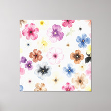 Pastel Waterverf Bloemmotief