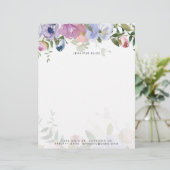 Pastel waterverf bloemstuk gepersonaliseerd (Staand voorkant)