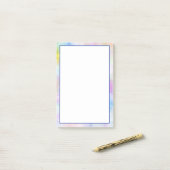 Pastel Waterverf Border Post-it® Notes (Op bureau)