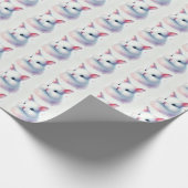 Pastel Waterverf Bunny Easter Wrapping Paper Cadeaupapier (Hoek)