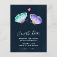 Pastel Waterverf Butterflies Wedding