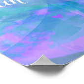 Pastel Waterverf Butterfly - Kunst voor gepersonal Poster (Hoek)