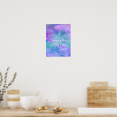 Pastel Waterverf Butterfly - Kunst voor gepersonal Poster (Keuken)
