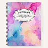 Pastel Waterverf Compositie Notitieboek (Voorkant)