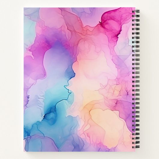 Pastel Waterverf Compositie Notitieboek (Achterkant)