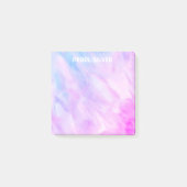 Pastel Waterverf CUSTOM Monogram op maat Post-it® Notes (Voorkant)