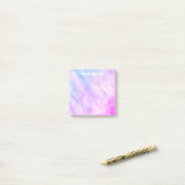 Pastel Waterverf CUSTOM Monogram op maat Post-it® Notes (Op bureau)
