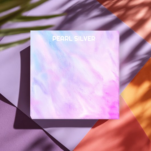 Pastel Waterverf CUSTOM Monogram op maat Post-it® Notes