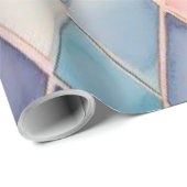 Pastel Waterverf Diamant Harlekijn Inpakpapier (Rol Hoek)