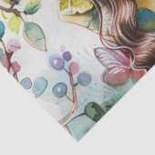 Pastel Waterverf Doll-achtige Meisjes Decoupage Tissuepapier (Detail)