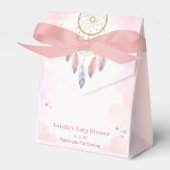 Pastel waterverf Dreamcatcher baby shower Bedankdoosjes (Voorkant Zijde)