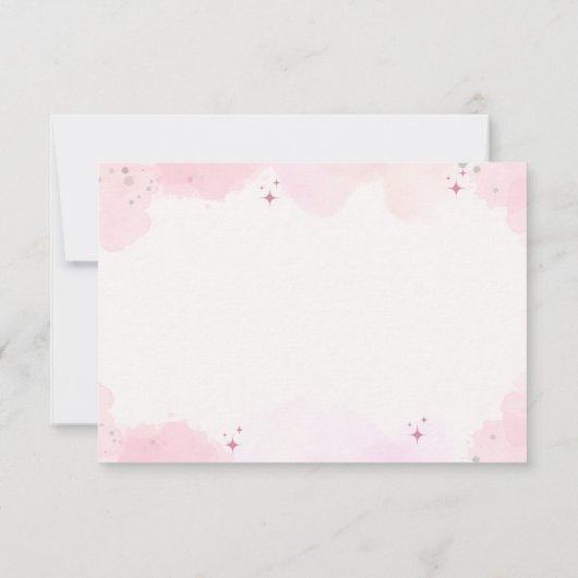 Pastel Waterverf Dreamcatcher Baby shower Bedankkaart (Achterkant)