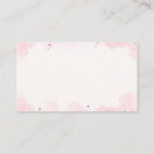 Pastel Waterverf Dreamcatcher Baby shower Informatiekaartje (Achterkant)