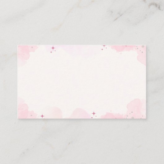 Pastel Waterverf Dreamcatcher Baby shower Informatiekaartje (Achterkant)