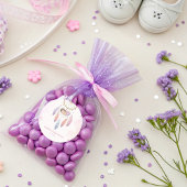 Pastel waterverf Dreamcatcher baby shower Ronde Sticker