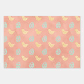 Pastel Waterverf Eggs Bunny Merry Easter Inpakpapier Vel (Voorkant 2)