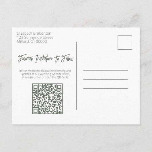 Pastel Waterverf Floral Border Vrijgezellenfeest A Aankondigingskaart (Achterkant)