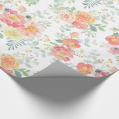  Pastel Waterverf Floral Cadeaupapier (Hoek)
