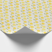 Pastel Waterverf Floral Cute Yellow Flowers Cadeaupapier (Hoek)
