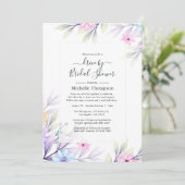 Pastel Waterverf Floral Drive by Shower Kaart (Staand voorkant)