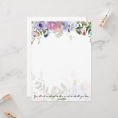 Pastel waterverf floral Jeremiah 29:13 scriptie Kaart (Voorkant / Achterkant in situ)