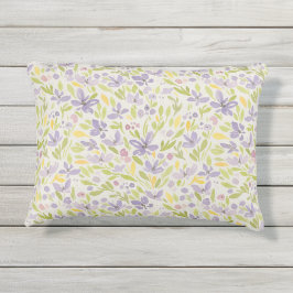 Pastel Waterverf Floral Patio Decor Buitenkussen