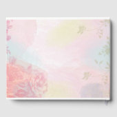 Pastel Waterverf Floral Weddenschap Gastenboek (Achterkant)
