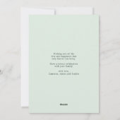 Pastel Waterverf Floral WreatHappy Easter Feestdagenkaart (Achterkant)