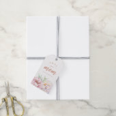 Pastel Waterverf Florals houdt van je mama minimal Cadeaulabel (Met Touw)