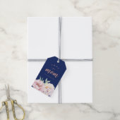 Pastel Waterverf Florals houdt van je mama minimal Cadeaulabel (Met Touw)