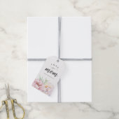 Pastel Waterverf Florals houdt van je mama minimal Cadeaulabel (Met Touw)