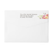 Pastel Waterverf Florals Retouradres (Achterkant)