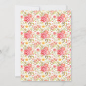 Pastel Waterverf Florals Weddenschap Kaart (Achterkant)