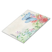 Pastel Waterverf Flowers & Butterfly | Parcenten Notitieblok (Schuin)