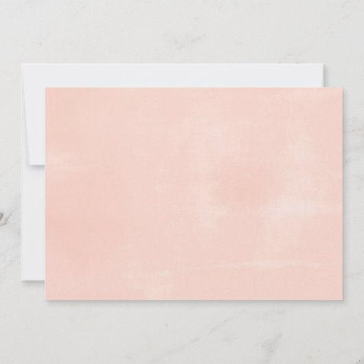 Pastel Waterverf Flowers Quinceañera Foto Kaart (Achterkant)