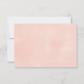 Pastel Waterverf Flowers Wedding RSVP Kaartje (Achterkant)
