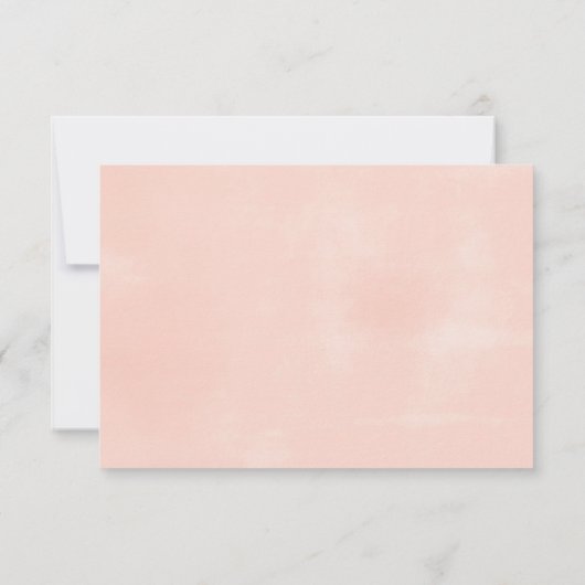 Pastel Waterverf Flowers Wedding RSVP Kaartje (Achterkant)