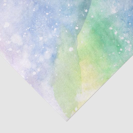 Pastel Waterverf Galaxy Tissuepapier (Detail)
