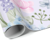 Pastel Waterverf gemengd Kleur Hydrangea Flowers Cadeaupapier (Rol Hoek)