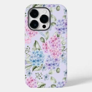 Pastel Waterverf gemengd Kleur Hydrangea Flowers Case-Mate iPhone 14 Pro Hoesje